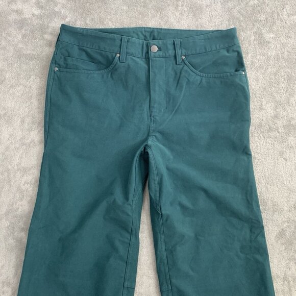 Lululemon ABC Relaxed-Fit Cropped Pant Mens 33x26” Utilitech Green Jasper Preppy - Picture 9 of 14